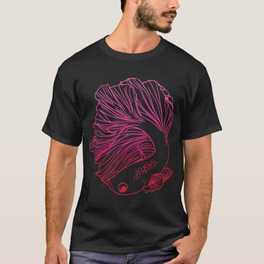 ピンクベタ Tシャツ (正面)
