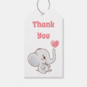 ピンクベビーありがとう ギフトタグ (正面)