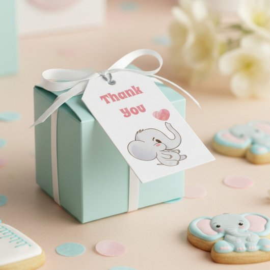 ピンクベビーありがとう ギフトタグ