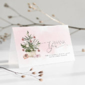 ピンクベビーの冷たい外の赤ちゃん感謝していシャワーあなた カード