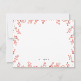 ピンクベビーの息のフローラ水色 ノートカード