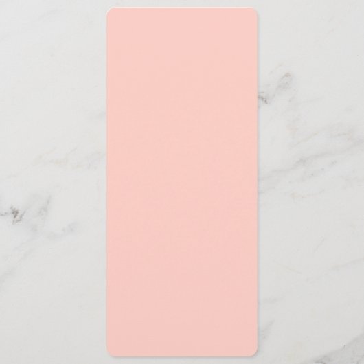 ピンクベビーの息フローラ結婚のメニューカード メニュー (裏面)