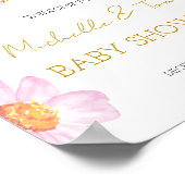 ピンクベビーの開花歓迎 ポスター (角)