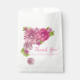 ピンクベビーイン開花ガールベビーシャワー フェイバーバッグ