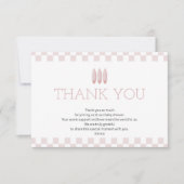 ピンクベビーオンボードサンキューカード サンキューカード (正面)