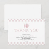 ピンクベビーオンボードサンキューカード サンキューカード (正面/裏面)