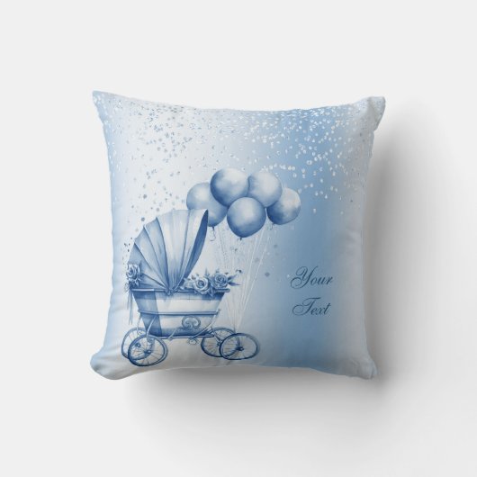 ピンクベビーカー装飾用クッション クッション (正面)