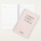 ピンクベビーガールおむつピン妊娠プランナー プランナー手帳 (ディスプレー)