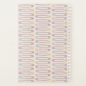 ピンクベビーガールおむつピン妊娠プランナー プランナー手帳 (裏面)