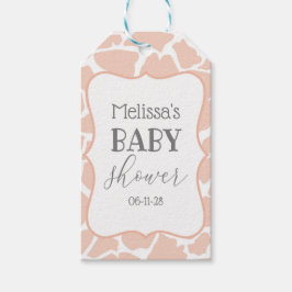 ピンクベビーガールキリン ギフトタグ