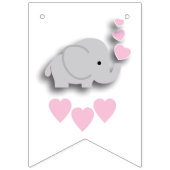 ピンク👶ベビーガールシャワーパーティー バンティングフラッグ (第2の旗)