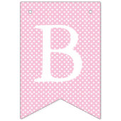 ピンク👶ベビーガールシャワーパーティー バンティングフラッグ (第3の旗)