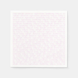 ピンクベビーガール スタンダードカクテルナプキン