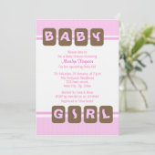 ピンクベビーガール 招待状 (スタンド正面)