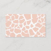 ピンクベビーガールGiraffeおむつラッフル エンクロージャーカード (裏面)