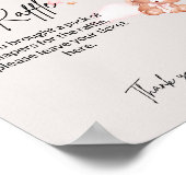 ピンクベビークマ&バルーンおむつラッフル ポスター (角)