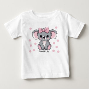 ピンクベビーコアラベア ベビーTシャツ