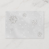 ピンクベビーコールド外側ラインストーングリッターラッフル エンクロージャーカード (裏面)