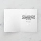 ピンクベビーサンキューカード サンキューカード (内部)