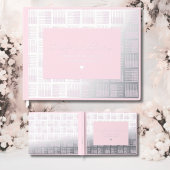 ピンクベビーシャワーゲストブックホイル実在グエストブック ゲストブック