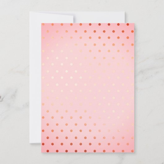 ピンクベビーシャワーティーパーティーありがとうフローラカード サンキューカード (裏面)