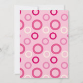 ピンクベビーシャワーバイメール招待状 招待状 (裏面)