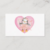 ピンクベビーシャワーペンギンオムツラッフルチケット エンクロージャーカード (裏面)