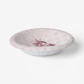 ピンクベビーシューズ紙ボウル ペーパーボウル (傾斜あり)