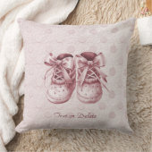 ピンクベビーシューズ装飾用クッション クッション (ブランケット)