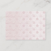 ピンクベビーシューズ赤ちゃんシャワー囲いカード エンクロージャーカード (裏面)
