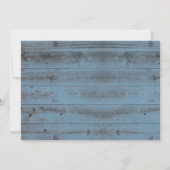 ピンクベビーズブレスジャールダスティーブルーブライダルシャワー 招待状 (裏面)