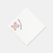 ピンクベビーゾウ スタンダードカクテルナプキン (角)