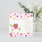 ピンクベビーフクロウ熱ピンク要求 招待状 (スタンド正面)