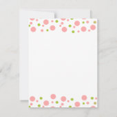 ピンクベビーフクロウ ノートカード (裏面)