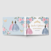 ピンクベビーブルーフローラプリンセスツインズキンセアニラ ゲストブック (全面)