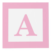 ピンクベビーブロックソノグラム妊娠記念写真 フォトキューブ (右)