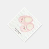 ピンクベビーブーティーバプティスペーパーナプキン スタンダードカクテルナプキン (角)