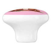 ピンクベビーベアセラミックノブ セラミックノブ (側面)