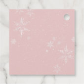 ピンクベビーベビーシャワー外は寒い フェイバータグ (裏面)