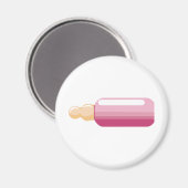 ピンクベビーボトル新生児ガール マグネット (正面/裏面)