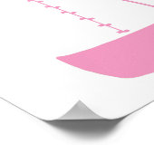 ピンクベビーボトル1 ポスター (角)