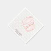 ピンクベビーボンネットバプティスペーパーナプキン スタンダードカクテルナプキン (角)