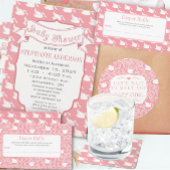 ピンクベビーヴィンテージスワンズおむつラッフル エンクロージャーカード