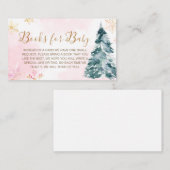 ピンクベビー寒い外のベビー エンクロージャーカード (正面/裏面)