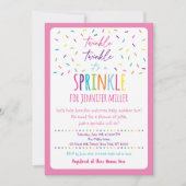 ピンクベビー散布 招待状 (正面)