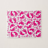 ピンクベビー足ゾーンズジグソーパズルデイジー ジグソーパズル (横)