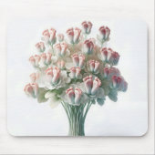 ピンクベビー足フローラブーケ マウスパッド (正面)