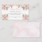 ピンクベビー開花フローラおむつラッフルエンクロージャー エンクロージャーカード (正面/裏面)