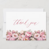 ピンクベビー開花 | フローラ牡丹ベビーシャワー サンキューカード (正面)