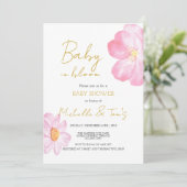 ピンクベビー開花 招待状 (スタンド正面)